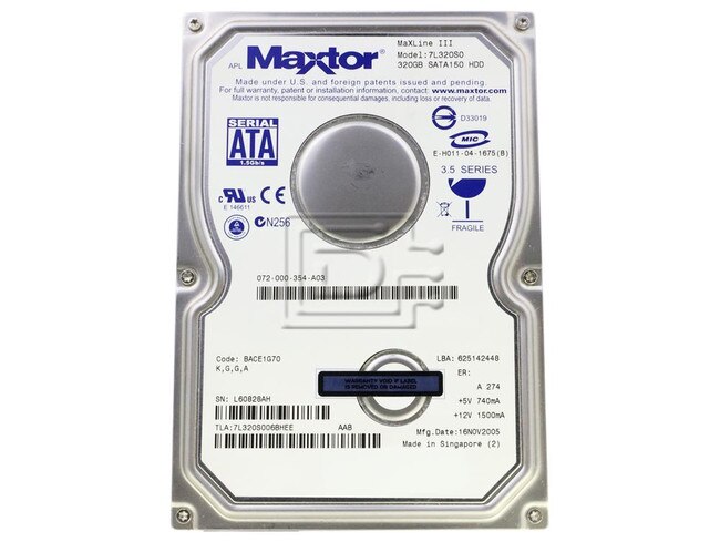 Maxtor 7L320S0 SATA Hard Disks image 1