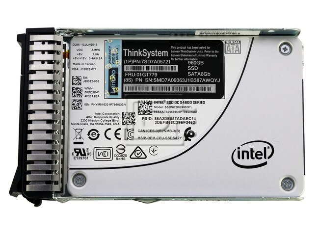 INTEL 7SD7A05721 SATA Solid State Drive Image 1 image