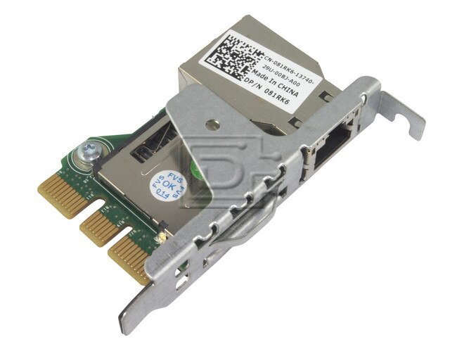 Dell 81RK6 WD6D2 0WD6D2 081RK6 331-6956 RNM94 0RNM94 Dell Integrated Remote Access Controller iDRAC Port Card image 2