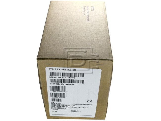 HPE 765466 B21 / 765873 001 / 867204 001 2TB 2 5 quot SFF 7 2K RPM Midline