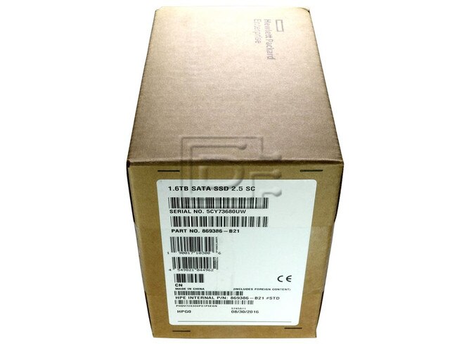 HEWLETT PACKARD 869386-B21 869581-001 867213-005 SSDSC2BB016T7P SATA Solid State Drive Image 2 image