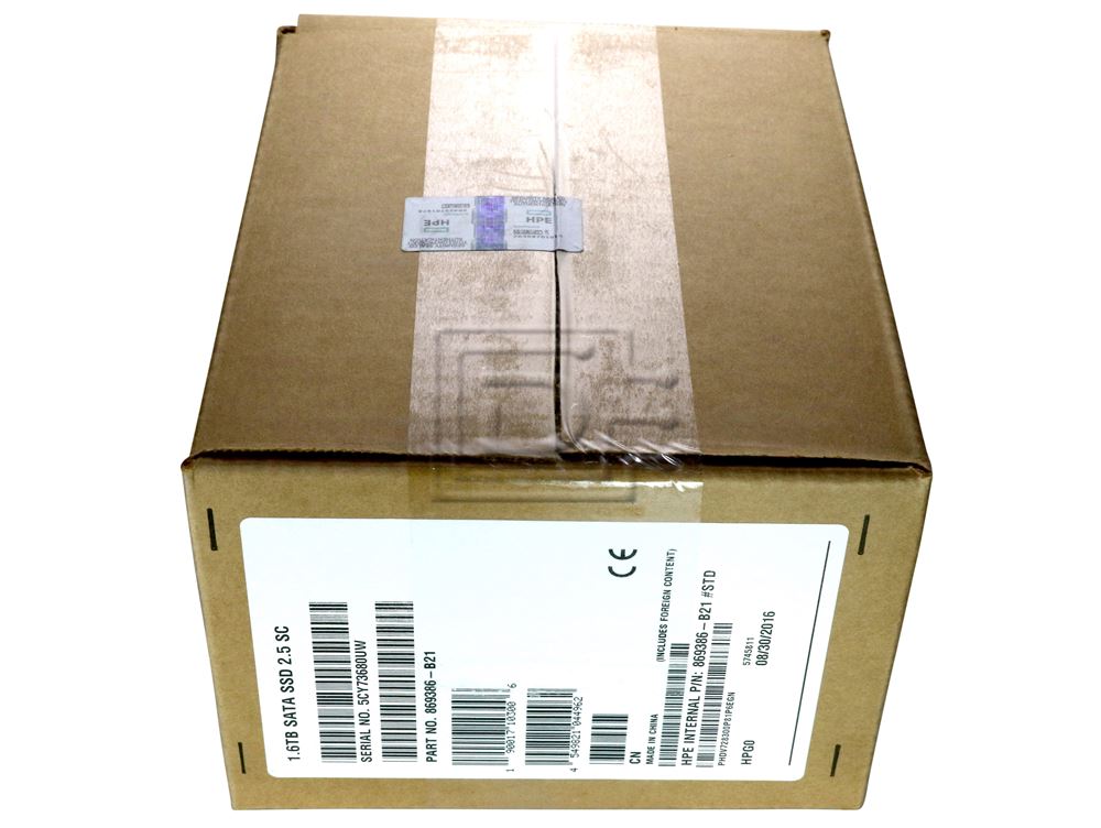 HEWLETT PACKARD 869386-B21 869581-001 867213-005 SSDSC2BB016T7P SATA Solid State Drive Image 3 image