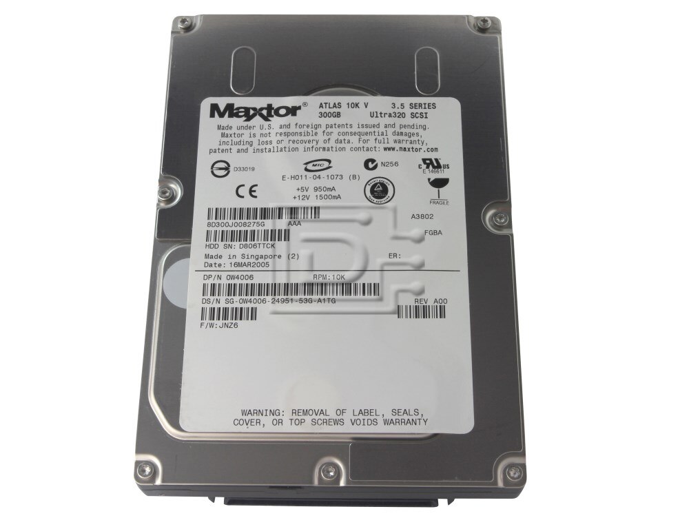 Maxtor 8D300J0 W4006 CC317 SCSI Hard Drive Image 1 image