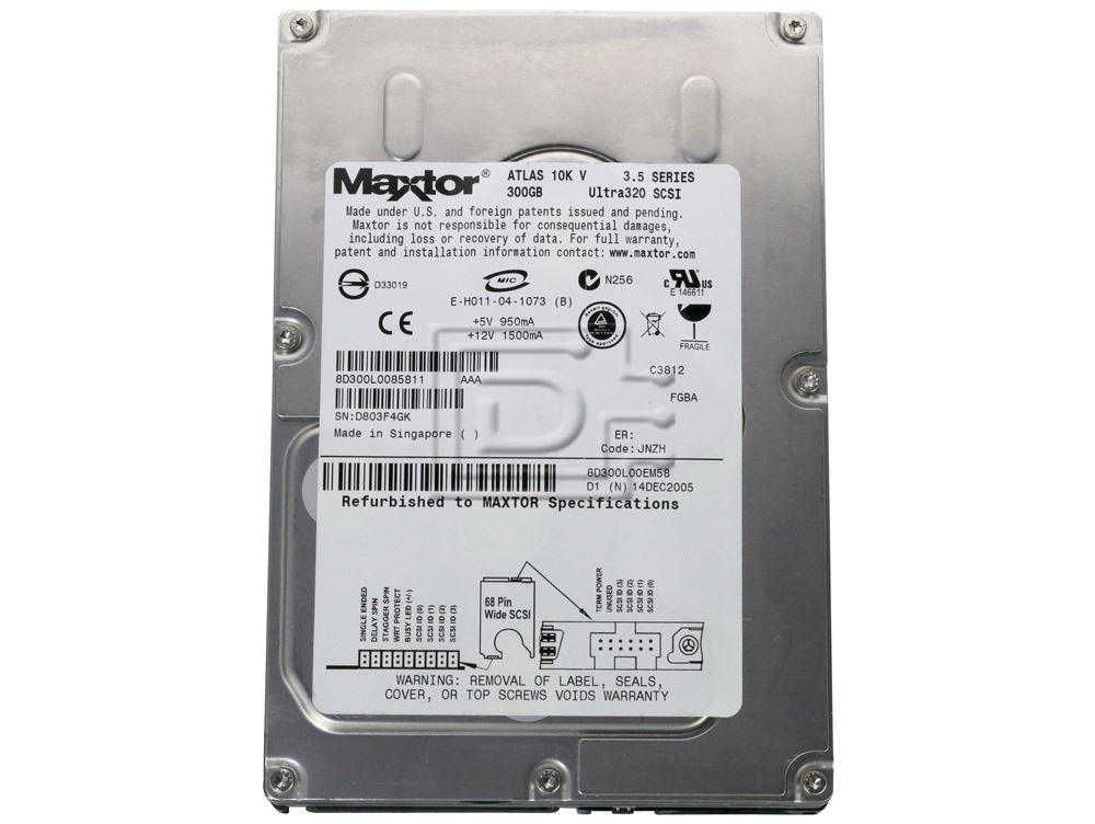 Maxtor 8D300L0 SCSI Hard Drive Image 2 image