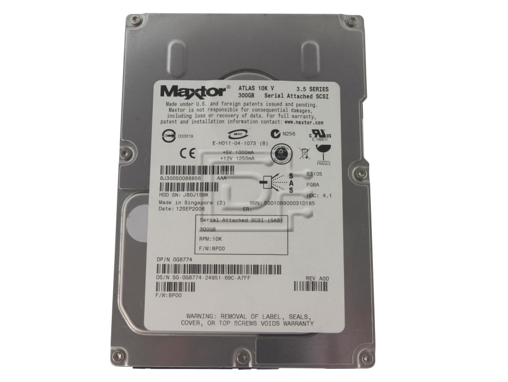 Maxtor 8J300S0 G8774 0G8774 SAS SCSI Hard Drives Image 1 image