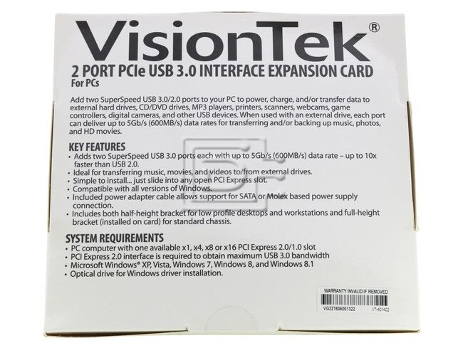Visiontek 900598 Expansion Controller Card Image 2 image
