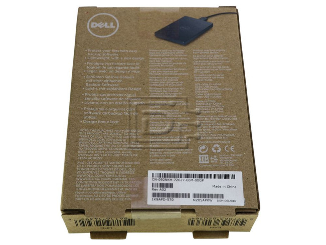 Dell 92NKH 092NKH PDB1000A External USB Drive image 2