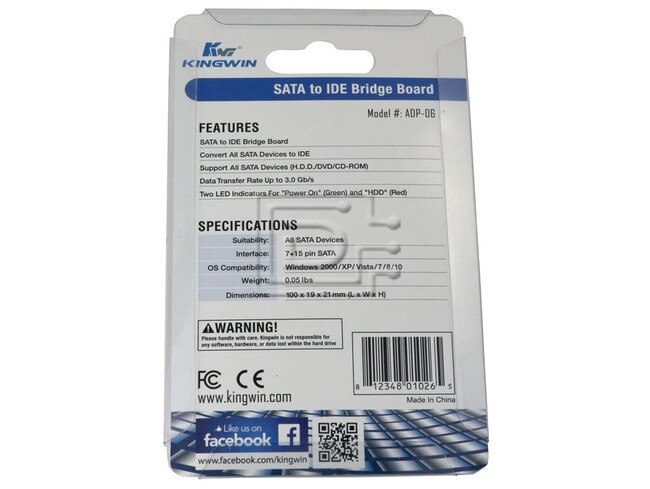 Kingwin ADP-06 SATA To IDE Bridge Board image 3