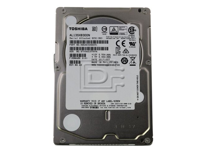 Toshiba AL13SXB300N SAS Hard Drive Image 1 image
