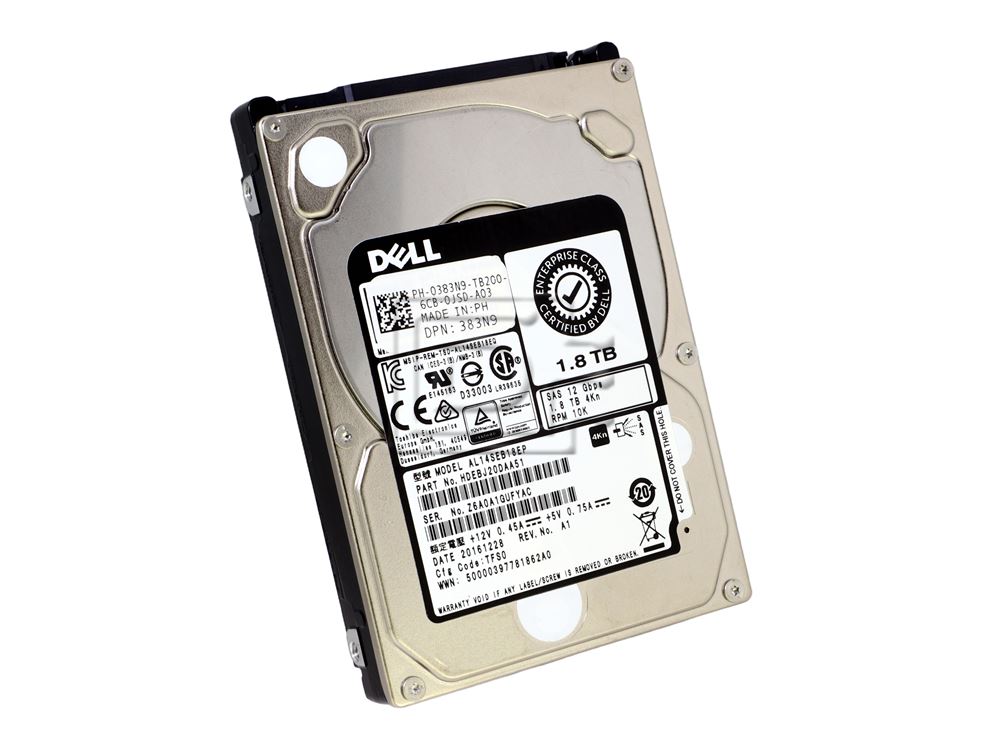 Toshiba AL14SEB18EP 383N9 0383N9 HDEBJ20DAA51 SAS Hard Drive Image 1 image