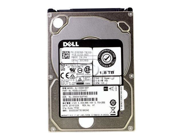 Toshiba AL14SEB18EP 383N9 0383N9 HDEBJ20DAA51 SAS Hard Drive Image 2 image