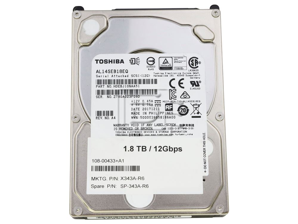 Toshiba AL14SEB18EQ 1.8TB 12Gbps 10K 2.5