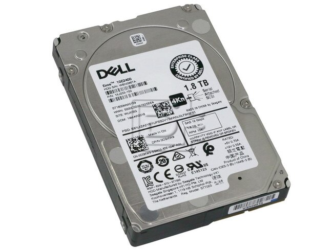 Dell Cgkw9 Seagate St1800mm0159 1 8tb 12gbps 10k 2 5in Sff Enterprise 4kn Sas Hard Drive