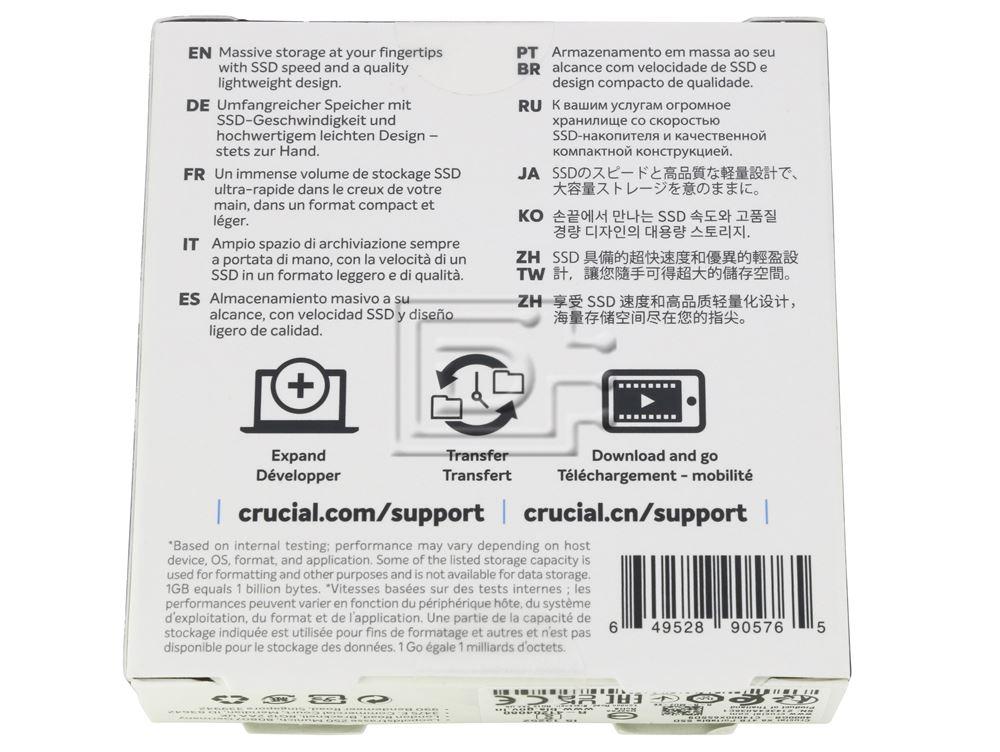 Crucial CT4000X6SSD9 USB 3.2 Portable External Hard Drive Image 2 image