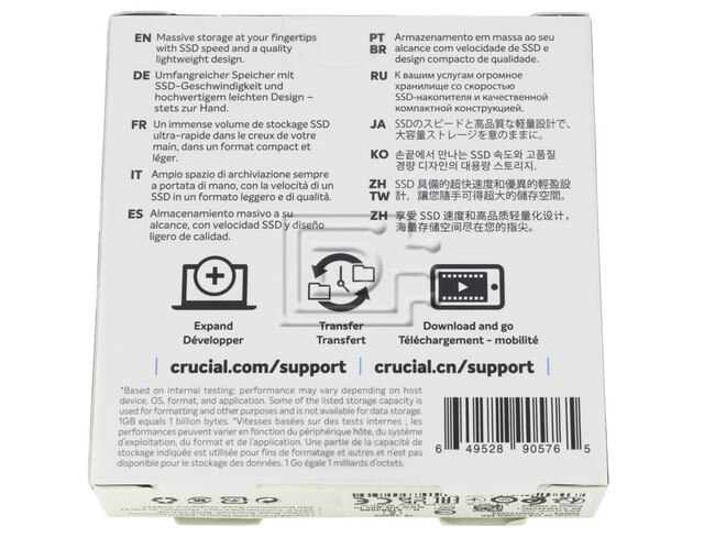 Crucial CT4000X6SSD9 USB 3.2 Portable External Hard Drive Image 2 image