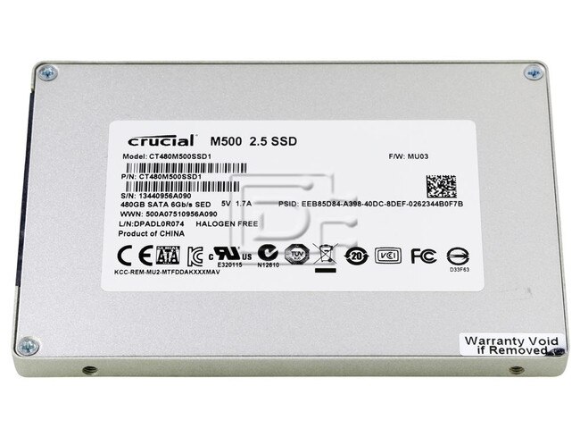 Crucial CT480M500SSD1 SATA Solid State Drive Image 1 image