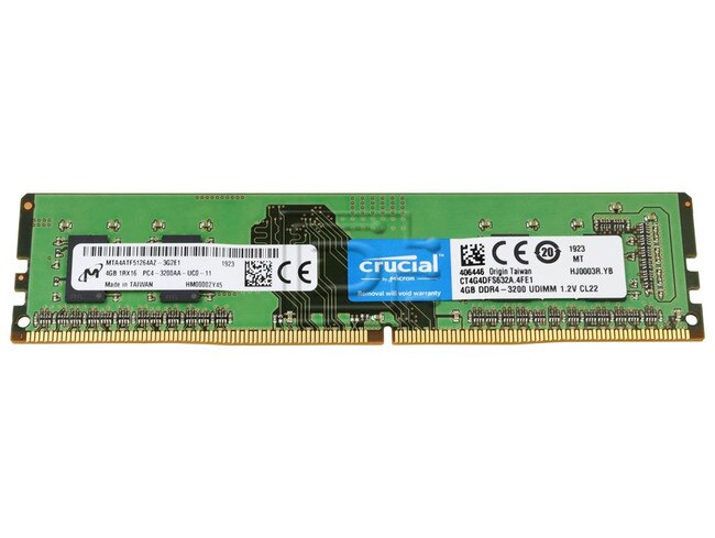 Crucial CT4G4DFS632A unbuffered pc4 ddr4 ram 4gb image 1