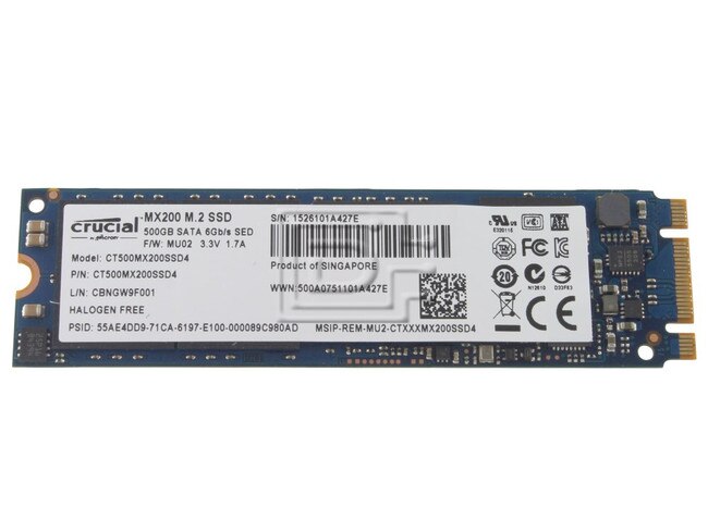 Crucial CT500MX200SSD4 M.2 NGFF SSD Image 1 image