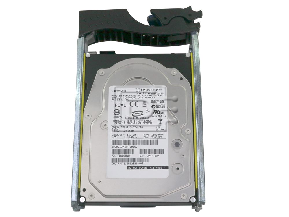 EMC CX-4G15-146 005048619 005048660 005048701 005048730 005048740 005048839 005048834 005048846 005048968 005048844 005048855 005049431 005048749 005048968 005048749 Fibre / Fiber Channel Hard Drive Image 3 image