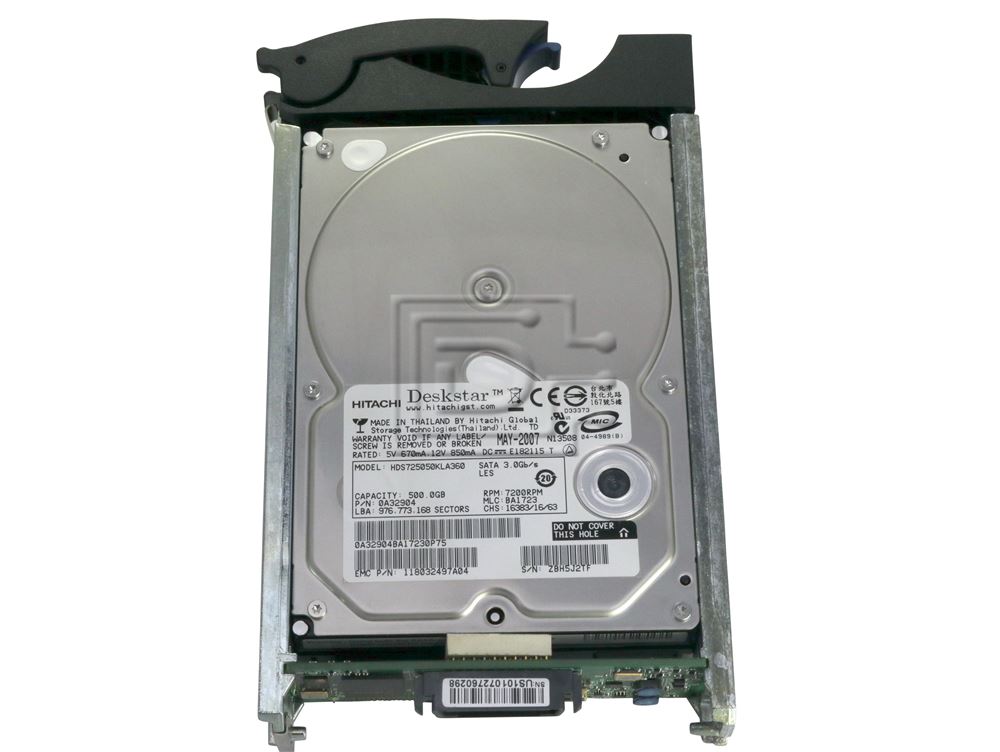 EMC CX-SA07-500 005048608 005048720 005048795 005048886 005048795 005048886 Fiber / Fibre Hard Drive Image 3 image