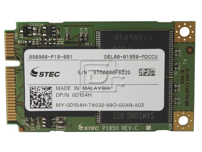 Dell D154H SLMPCI8GM4U-M LAP-8GB-PATA-SSD 0D154H D154H DD900000Q1L SLMPCI8GM4U-M LAP-8GB-PATA-SSD 0D154H D154H DD900000Q1L Image 1 image