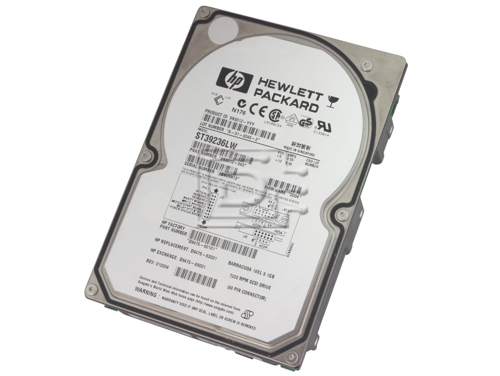 HEWLETT PACKARD D9475-60101 SCSI Hard Drive Image 1 image