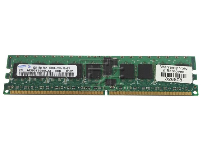 Naturaleza Pacer reloj Samsung / Micron / NEC / Hynix / Nanya / Kingston / Generic - 1GB DDR2 CL=4  Buffered/Registered ECC DDR2-400 PC2-3200R 128Meg x 8 240-Pin DIMM - Used  Pull