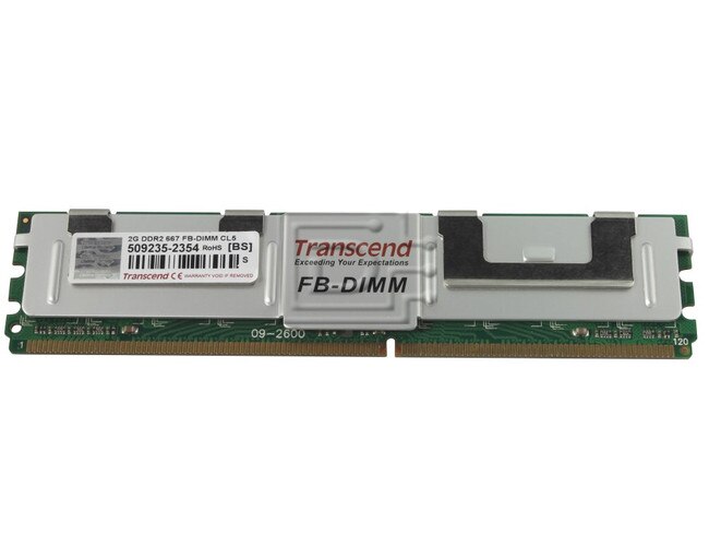 Samsung / Micron / / Hynix / Nanya / Kingston / Generic - 2GB DDR2 CL=5 Fully Buffered ECC DDR2-667 PC2-5300F 2Rx4 256M x 72 240-Pin FB-DIMM