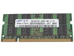 SAMSUNG RAM-DDR2-2GB-SODIMM-PC800-6400U-UP-OE CT25664AC800 RMN1150EF48D7W-800 EBE21UE8ACUA-8G-E NT2GT64U8HD0BN-AD KTH-ZD8000B/2G 9905295-081 9905295-055 MT16HTF25664HY-800E1 HYMP125S64CP8-S6 M470T5663QZ3-CF7 Laptop 2GB DDR2-800 PC6400 Notebook Memory Module 200 Pin SODIMM