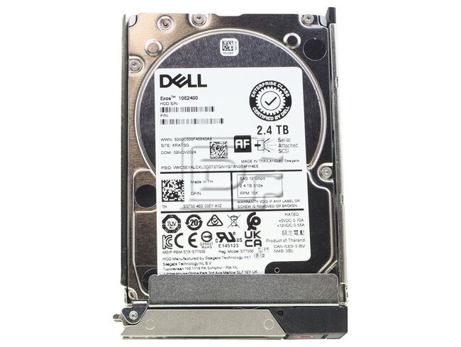 Dell 400-BBXI 7GXW7 2.4TB SAS 10K 10000 RPM 12G Hard Drive HDD PowerEdge Image 1 image