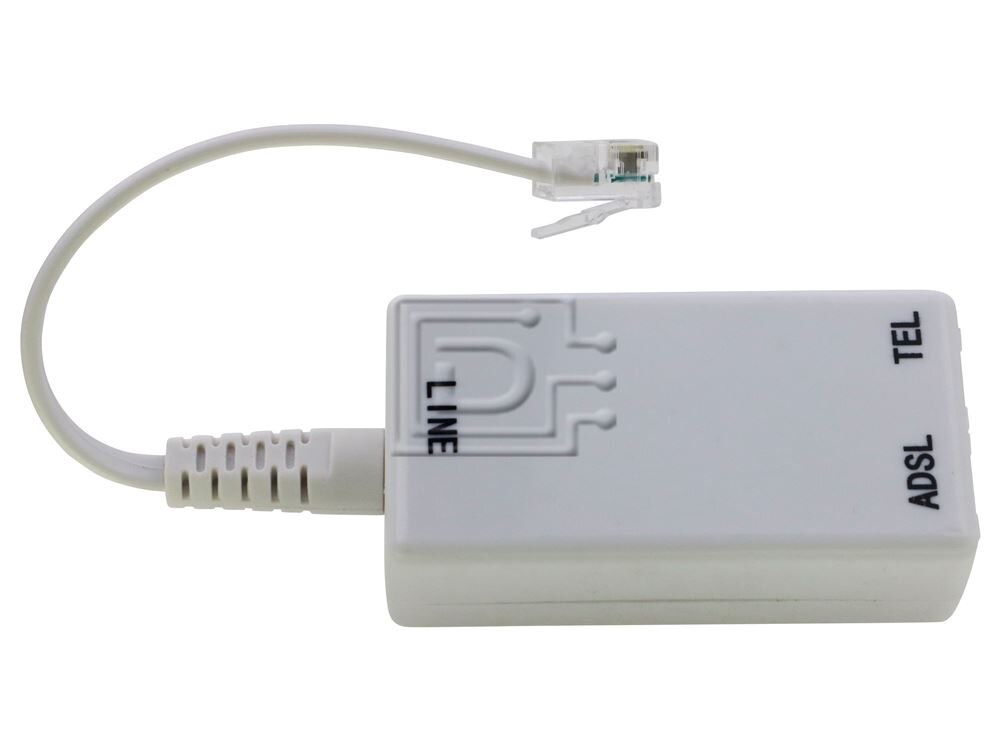 thumbnail image 2 of 1-Piece ADSL Broadband Modem Phone Line Splitter Filter – RJ11 Ports | Gray Compact Design 2 of 12