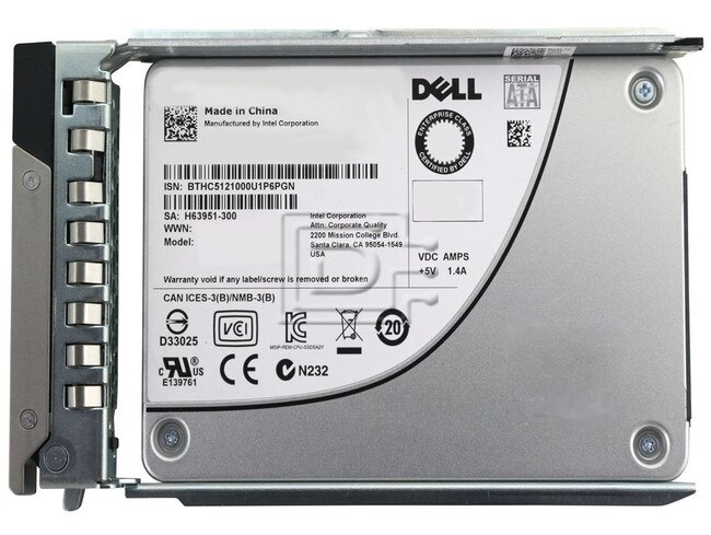 Dell 400-BBQZ 64G77 SAS Solid State Drive Kit KG1CH / Y004G image 1