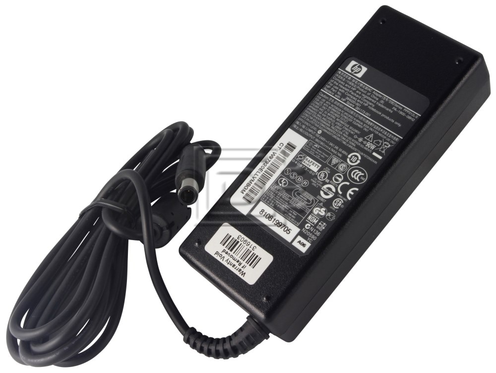 HEWLETT PACKARD ED495AA 384021-002 384020-001 NW199AA KG298AA HP 90 Watt Laptop Power Adapter Image 3 image