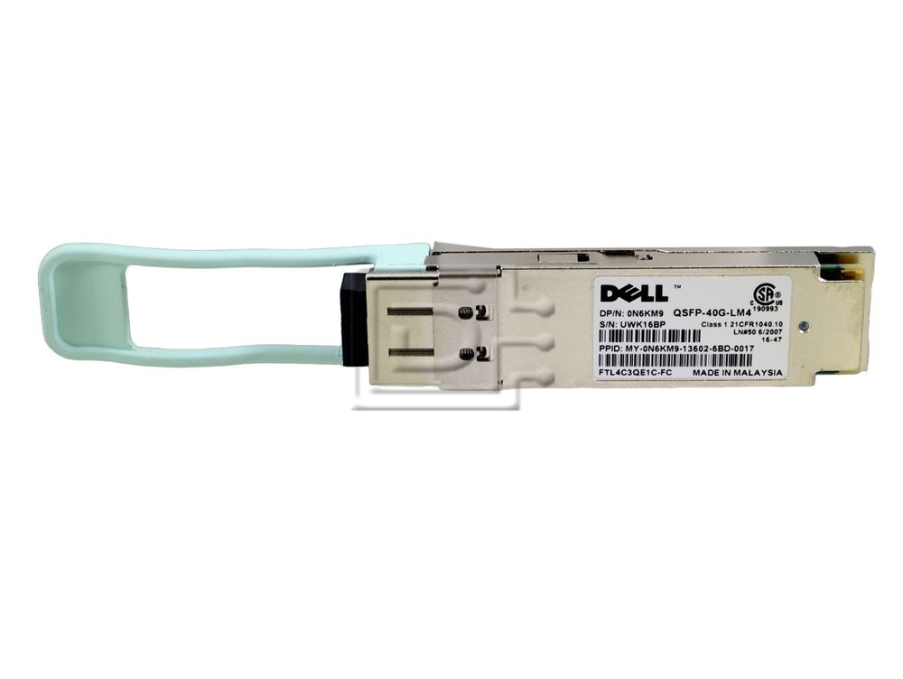 Dell 407-BBRC N6KM9 0N6KM9 FTL4C3QE1C-FC QSFP+ 40GBASE‑LM4 Transceiver, Duplex LC Image 2 image
