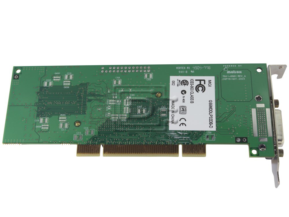 MATROX GRAPHICS G55MDDAP32DB Dual Monitor Head Video Card Image 5 image
