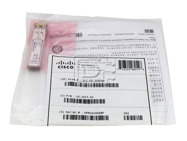 CISCO GLC-FE-100FX SFP GBIC Transceiver Modules image 