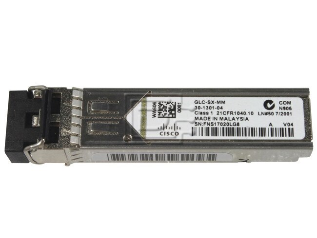 CISCO GLC-SX-MM 30-1301-02 CNUIAFJAAA 1000Base-SX Fibre Optic Ethernet SFP GBIC image 1