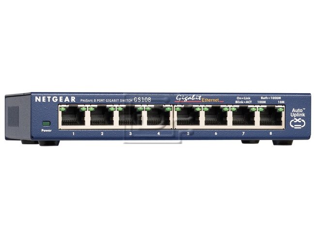 Netgear Prosafe Unmanaged Gs108 Gs108v4 8 Port Gigabit Ethernet Switch