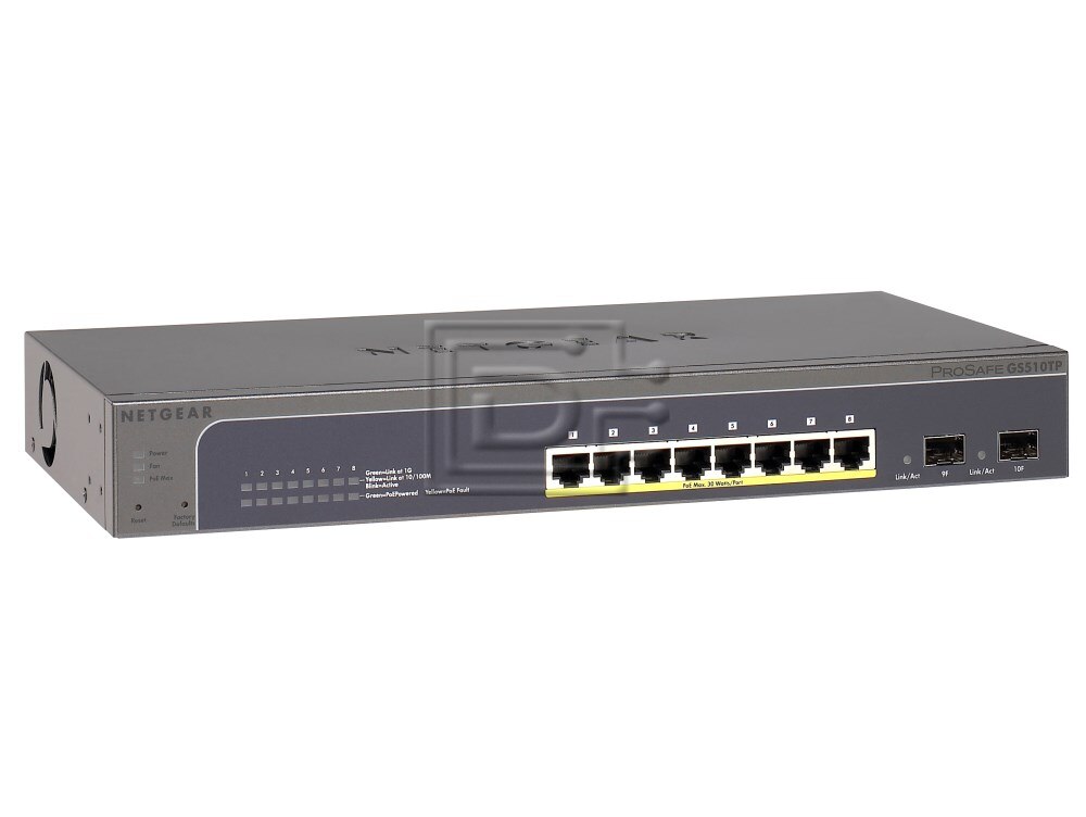 NETGEAR GS110TP 8-port Gigabit PoE Smart Managed Switch with 2 Gigabit Fiber SFP