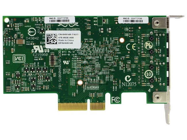 Dell H914R 0H914R BCM95709A0907G Dual Port 10G Ethernet Adapter / NIC Image 2 image