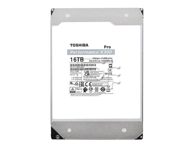 Toshiba HDWR51GUZSVB HDETZ11ZBA31 X300 Pro 16TB SATA Hard Drive Image 2 image