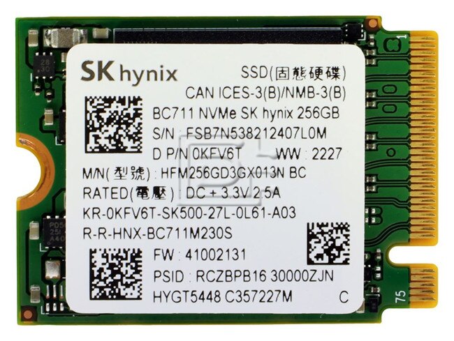 SK Hynix HFM256GD3GX013N PCIe NVMe M.2 Solid State Drive Image 2 image