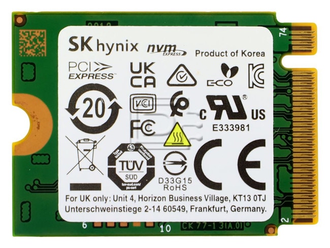 SK Hynix HFM256GD3GX013N PCIe NVMe M.2 Solid State Drive Image 3 image
