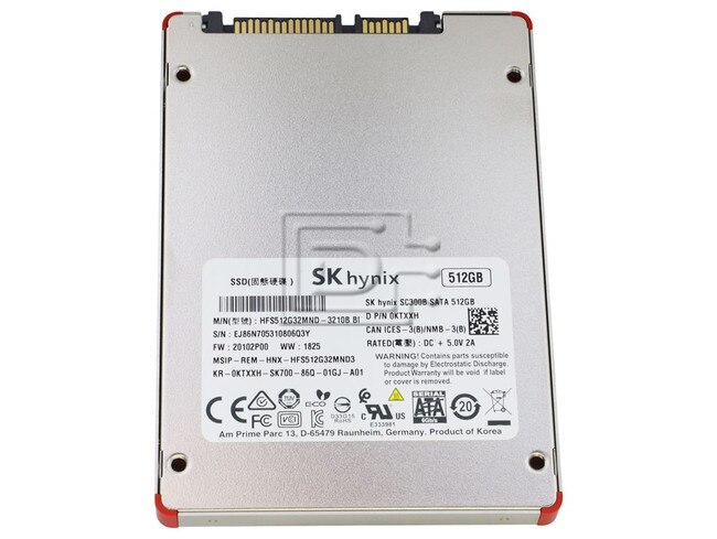 SK Hynix HFS512G32MND-3210B KTXXH 0KTXXH SATA SSD 512B Image 1 image