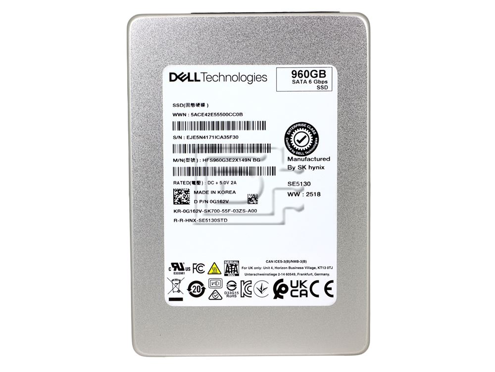 Dell G162V SK Hynix HFS960G3E2X149N 960GB Mixed Use Enterprise