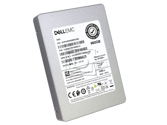SK Hynix HFS960GEETX099NBG WR2FG 0WR2FG Dell 960GB U.3 SSD Nvme PCIe Gen4 Image 1 image