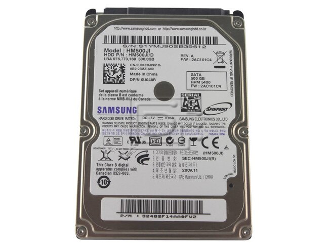SAMSUNG HM500JI U048R 0U048R SATA 2.5" Hard Drive Samsung image 1