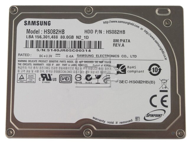 SAMSUNG HS082HB iPod CE hard drive Image 1 image