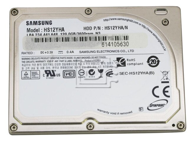 SAMSUNG HS12YHA iPod CE hard drive image 1