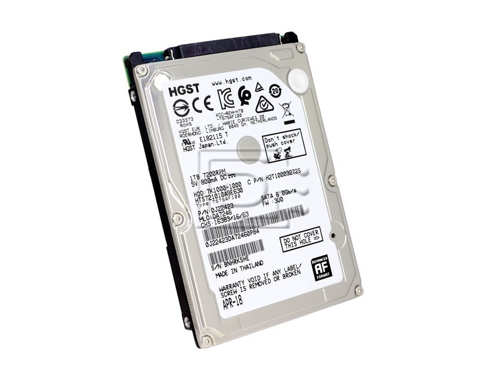 Dell 97DYV / Hitachi Travelstar 7K1000 HTS721010A9E630 1TB 2.5